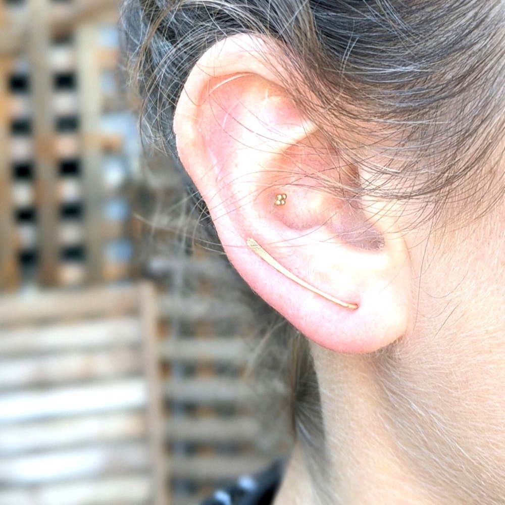 14K Gold Fill Side Hustle Earring.